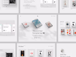 Online Bookstore Landing Page UI | Modern SaaS Design :: Behance