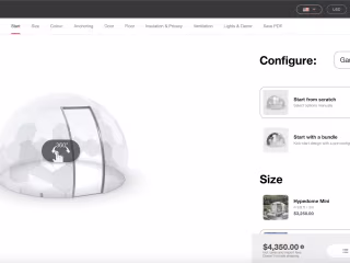 Hypedome - Created Configurator