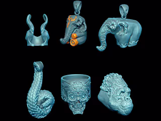 Rangutan 3d jewelry modeling project