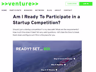 Blog Writing for Entrepreneurship Competition