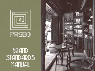 Paseo Coffee | Brand Standards Manual 