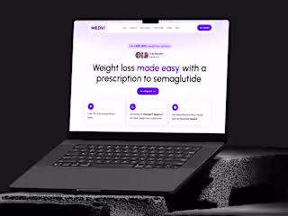 🏥 Medvi Landing Page | 🚶‍♂️ Weight Loss Purpose FIGMA Design