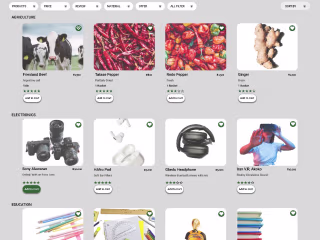 e-Commerce website Oloja | Behance