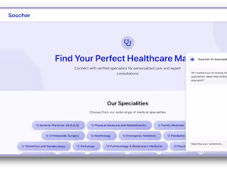 Soocher Doctor appointment booking System