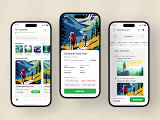 TrekMate - Hiking and Trekking App Design