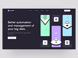 Data Management & Automation Landing page
