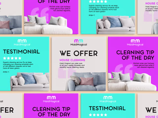 Maid Magical Social Media on Behance