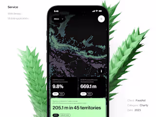 FoodAid | Mobile App and Website | React Native & Webflow