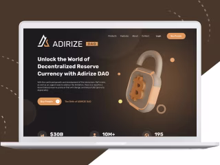 Landing page for crypto