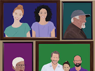 Illustration "Family Is Everything" College Project 