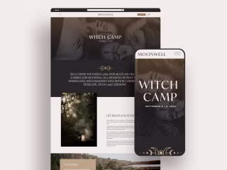 MOONWELL Squarespace Website