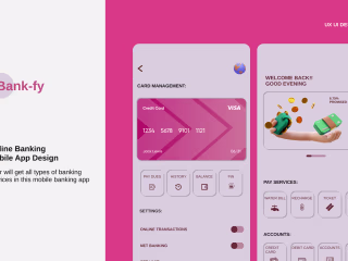 Bank-fy Banking app UX UI Design Project on Behance