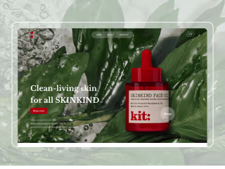 Kit - Website Design for a Modern Skincare Brand