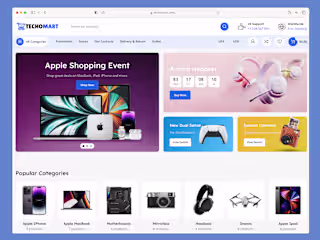 TechoMart - E-commerce Website Design & Development