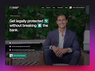 Website for Legal Start-Up: Founder's Counsel