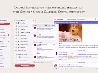 Discord Set-Up, Automations & Integrations with Notion, Calendar