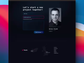 Website redesign for space tech