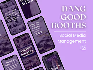 Dang Good Booths | Social Media Management