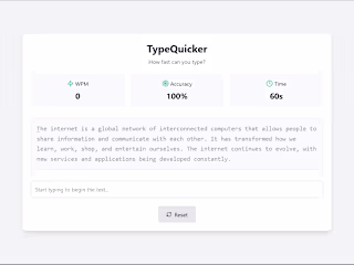 TypeQuicker: Precision Typing Test Application