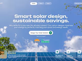 Solar/Eco/Green Website Landing Page