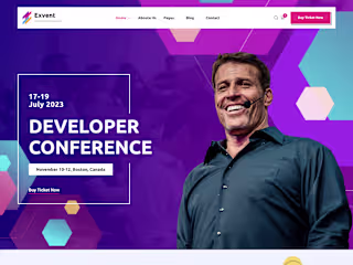 Tech Conference & Exhibition Website 
