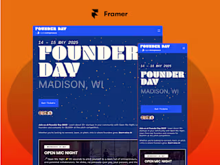 Framer Event Manager + Luma