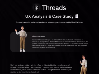 Threads UX Analysis & Case Study