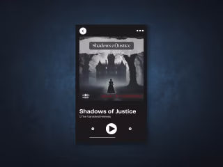 Shadows of Justice Podcast Covers Design 2024
