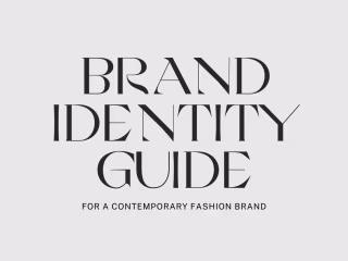 Brand Identity for a Luxury Brand