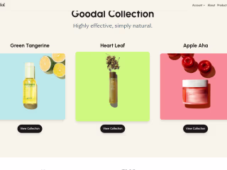 Goodal Beauty products  