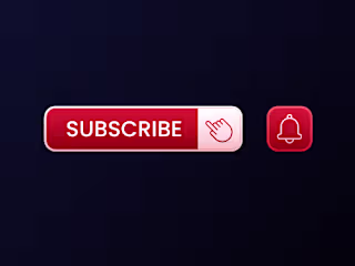 Subscribe Buton with Bell Icon