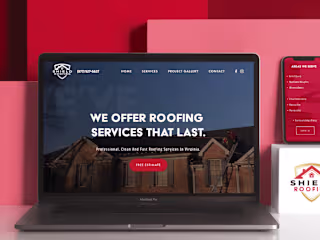 UI and Marketing Design Resources for Shield Roofing, LLC.