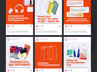 Post design for GLO on Instagram :: Behance
