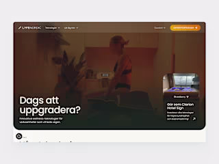 Design & Webflow for B2B health tech distributor Lyfe Nordic