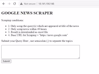 Google News Scraper 