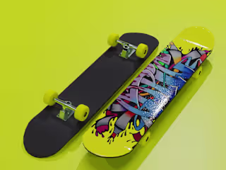 3D Skateboard Model