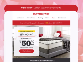 Mattress Firm Design System