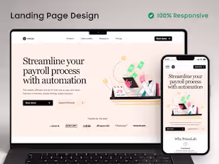 Clean SaaS Landing Page Design