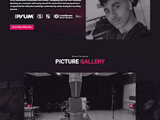 Comprehensive Website for a Musician