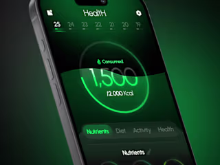 AI Fitness & Healthcare UI design.