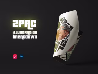 2pac Illustration | Poster & PSD :: Behance