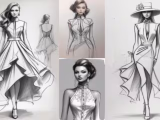 Fashion design (pincel sketch)