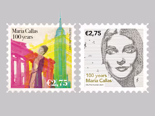 Maria Callas 100 Years Stamp Design (Conc…