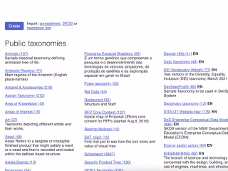 Taxonomy Interface