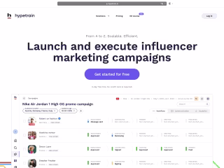 Hypetrain - Launch and execute influencer marketing campaigns