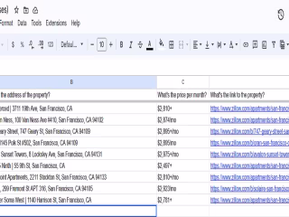 Zillow Scraper and Form Automation