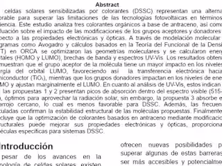 Molecular Analysis of Anthracene-Based Dyes for DSSC