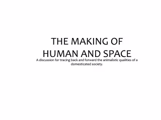 Making of human and space pages