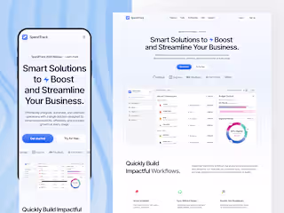 SpendTrack - Finance Responsive Landing Page | Landing Page