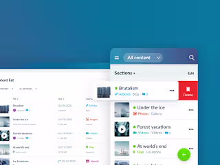 User interface CMS